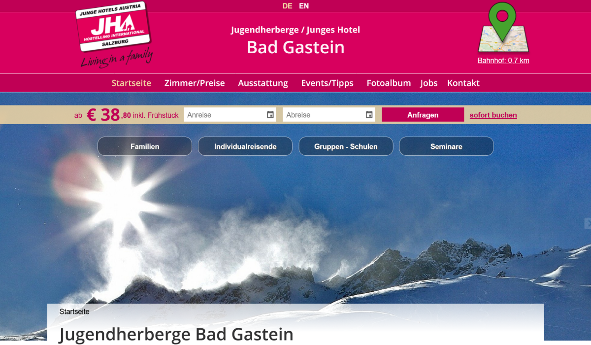 Screenshot 2026-03-03 at 11-02-15 Jugendherberge Bad Gastein - Pongau Salzburg Hostel